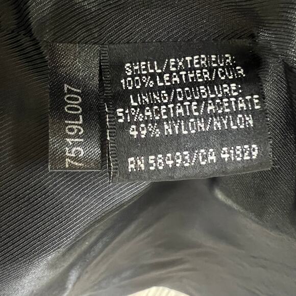 Jhane Barnes Black Western Shirt Jacket Soft Lamb Leather Snap-Button Sz 42 RARE - Picture 10 of 11